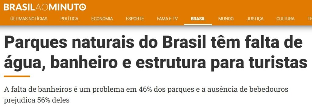 Noticiário diz que falta de estrutura prejudica turismo no Brasil