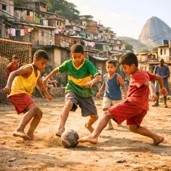 País do futebol com bola de meia